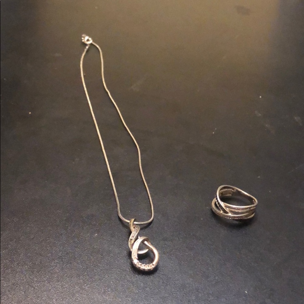 Nicholas  & ring silver & diamonds